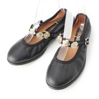 シャネル CHANEL レザー アイコンモチーフ シューズ