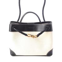 ボッテガヴェネタ BOTTEGAVENETA レザー キャンバス アンディアーモ