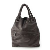 ボッテガヴェネタ BOTTEGAVENETA レザー スタッズ ハンドバッグ