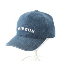 ミュウミュウ MIUMIU 22年 ロゴ刺繍 デニム