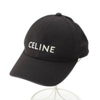 セリーヌ CELINE ロゴ刺繍 キャップ 帽子