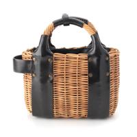 エバゴス ebagos 紅籐 レザー カゴ
