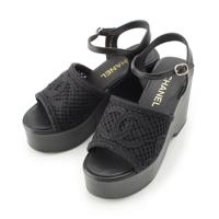 シャネル CHANEL 25SS レザー ウェッジソール