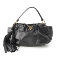 プラダ PRADA レザー ロゴプレート 2way