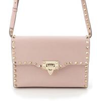 ヴァレンティノ VALENTINO レザー ロックスタッズ ショルダーバッグ
