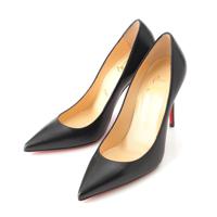 クリスチャンルブタン Christian Louboutin レザー ポインテッドトゥ