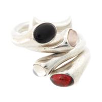 ジョージジェンセン Georg Jensen カーニバル オニキス×ムーンストーン