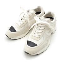 シャネル CHANEL レザー メッシュ スエード