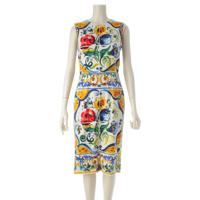 ドルチェアンドガッバーナ DOLCE&GABBANA シルク マヨリカ フローラル