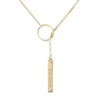 グッチ GUCCI ラリエット 750YG ロゴ