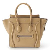 セリーヌ CELINE ラゲージ マイクロショッパー ドラムドカーフ