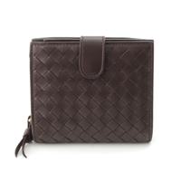 ボッテガヴェネタ BOTTEGAVENETA レザー イントレチャート 二つ折り財布