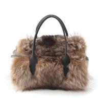 ブルネロクチネリ Brunello Cucinelli ファー ハンドバッグ