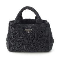 プラダ PRADA カナパ Canapa ラフィア