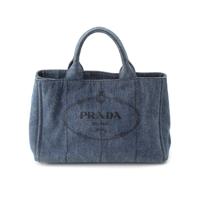 プラダ PRADA カナパ デニム ハンドバッグ