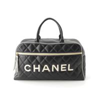 シャネル CHANEL マトラッセ ロゴ ラムスキン
