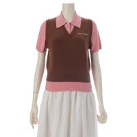 ミュウミュウ MIUMIU ヴァージンウール カシミヤ レイヤード調